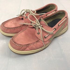 Pink Sherry Top Siders size 8 1/2 8.5